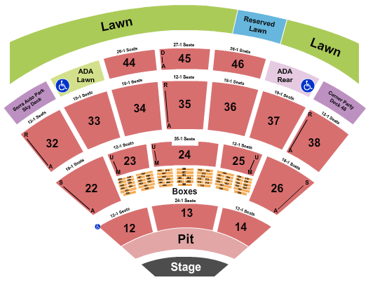 Blossom Music Center Hardy Seating Chart